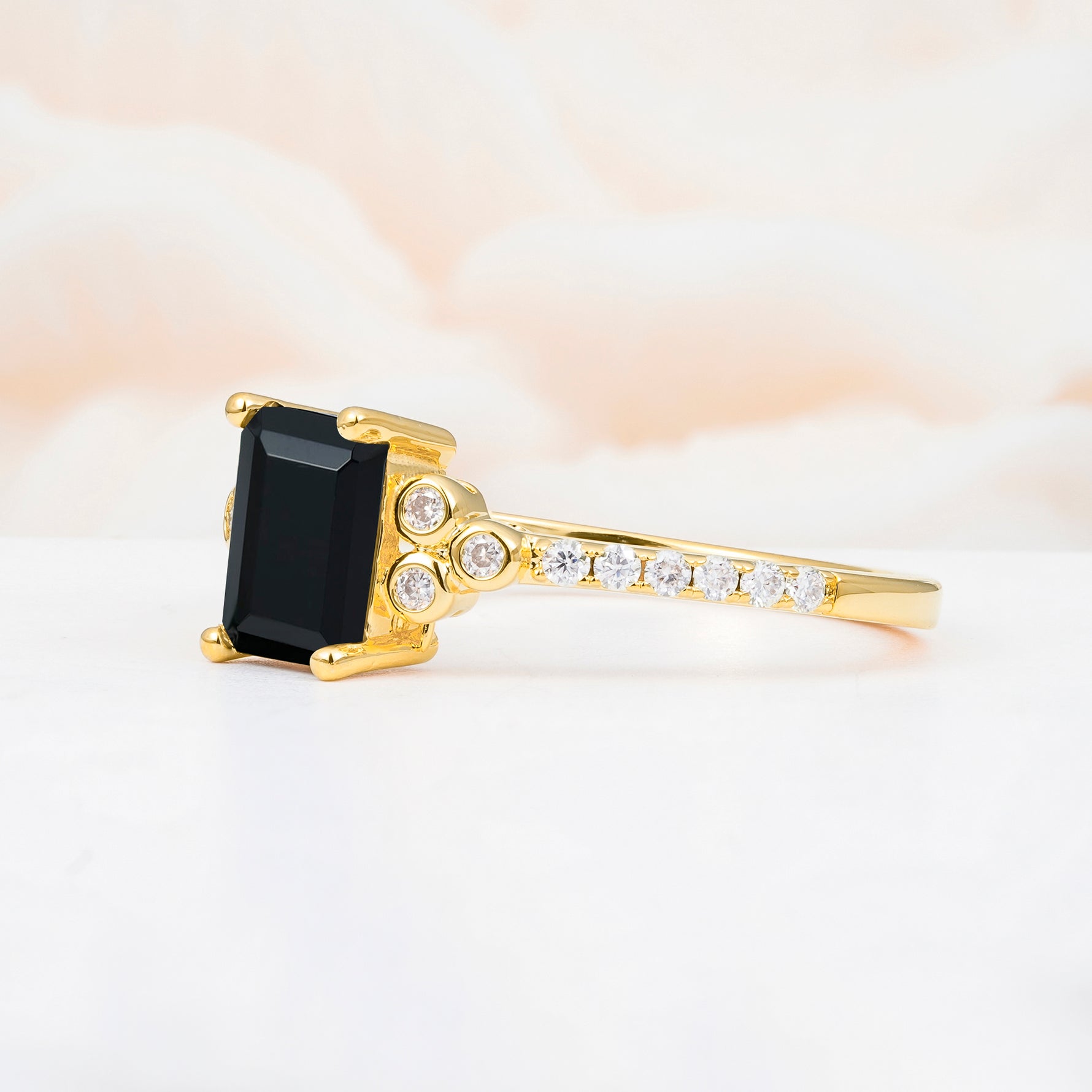SR12519 Black Onyx Ring - Additional view
