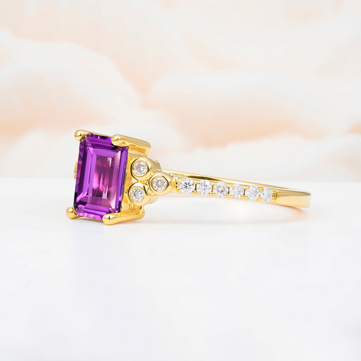 SR12519 Amethyst Ring - Additional view