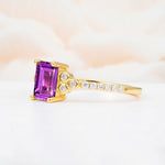 SR12519 Amethyst Ring - Additional view