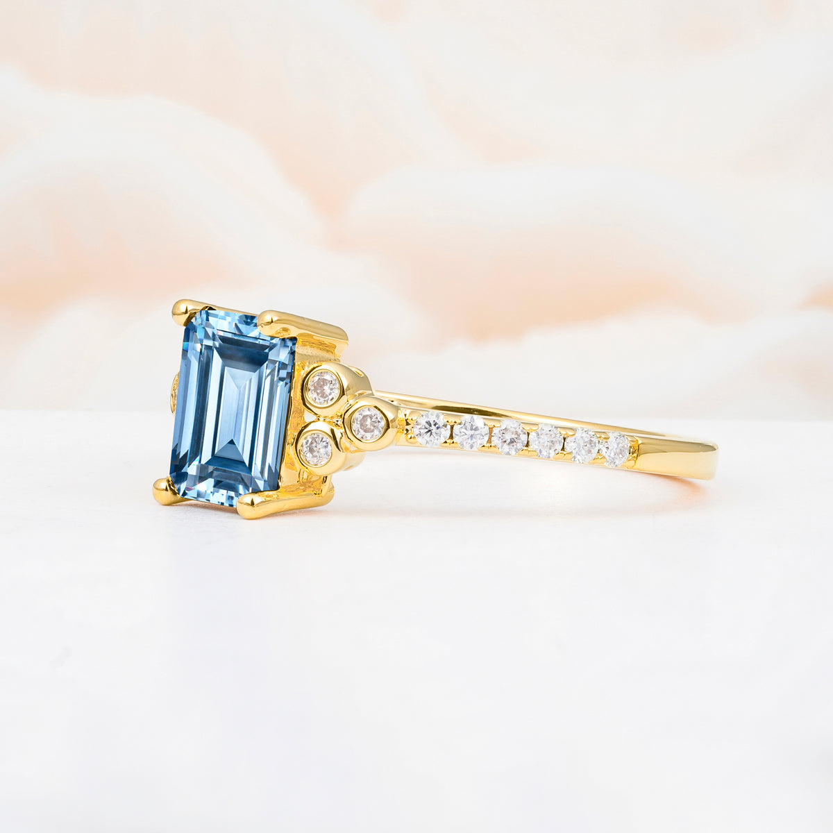 SR12519 Aquamarine Ring - Additional view