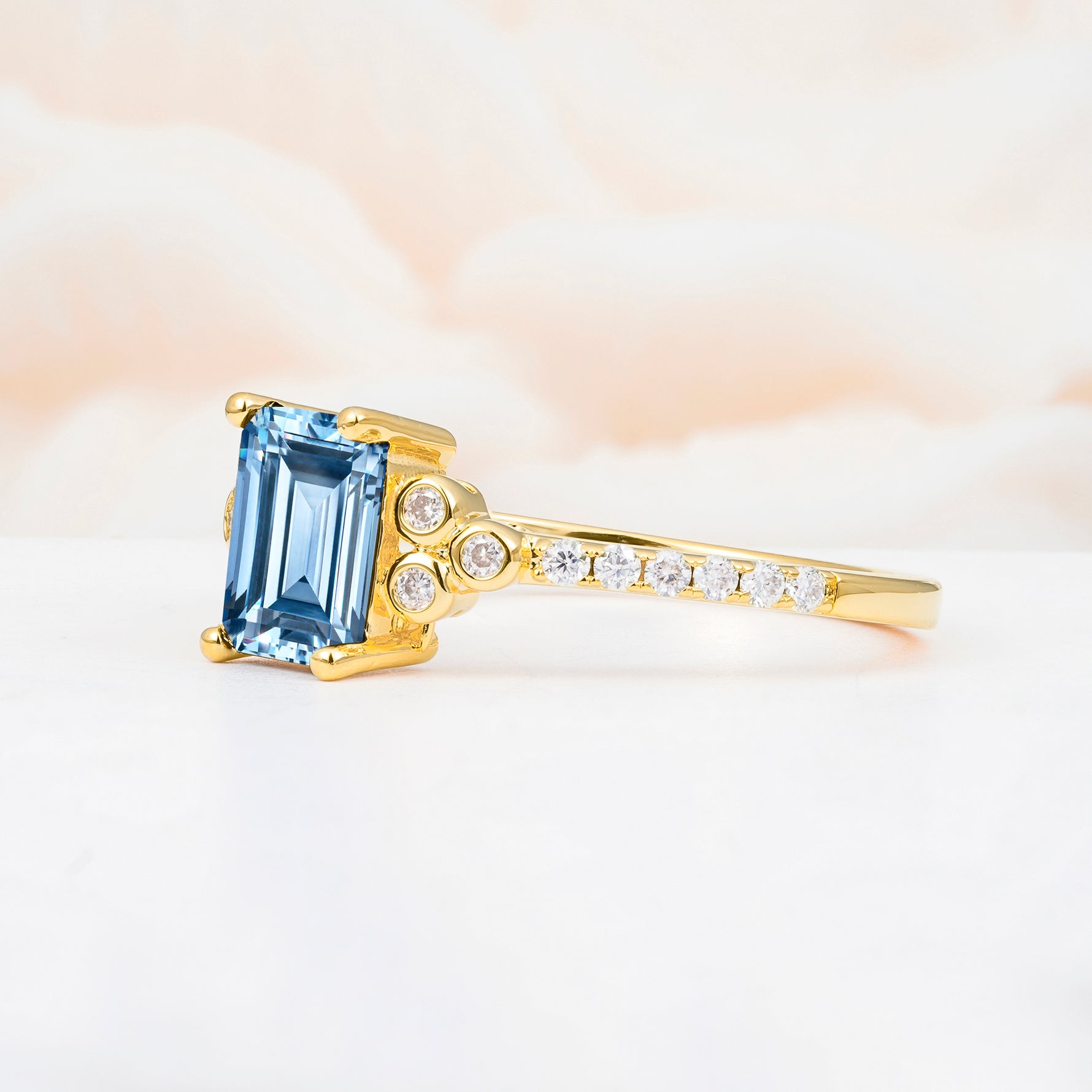 SR12519 Aquamarine Ring - Additional view