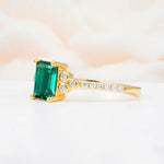SR12519 Emerald Ring - Additional view