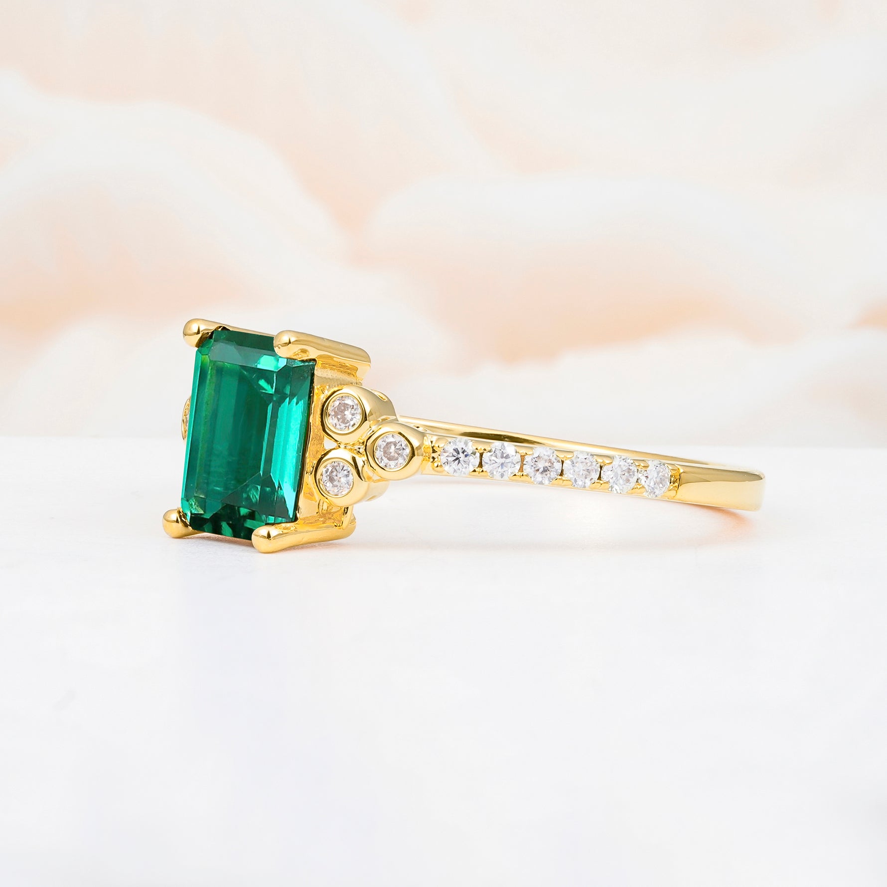 SR12519 Emerald Ring - Additional view