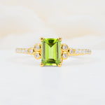 SR12519 Peridot Ring - Yellow-Gold