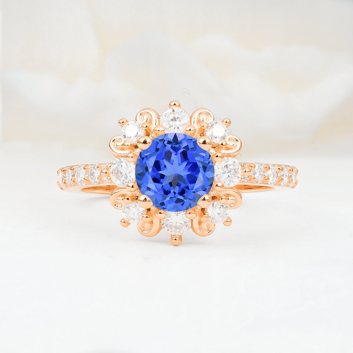 SR12539 Sapphire Ring - Additional view