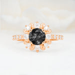 SR12539 Black Rutilated Quartz Ring - Additional view