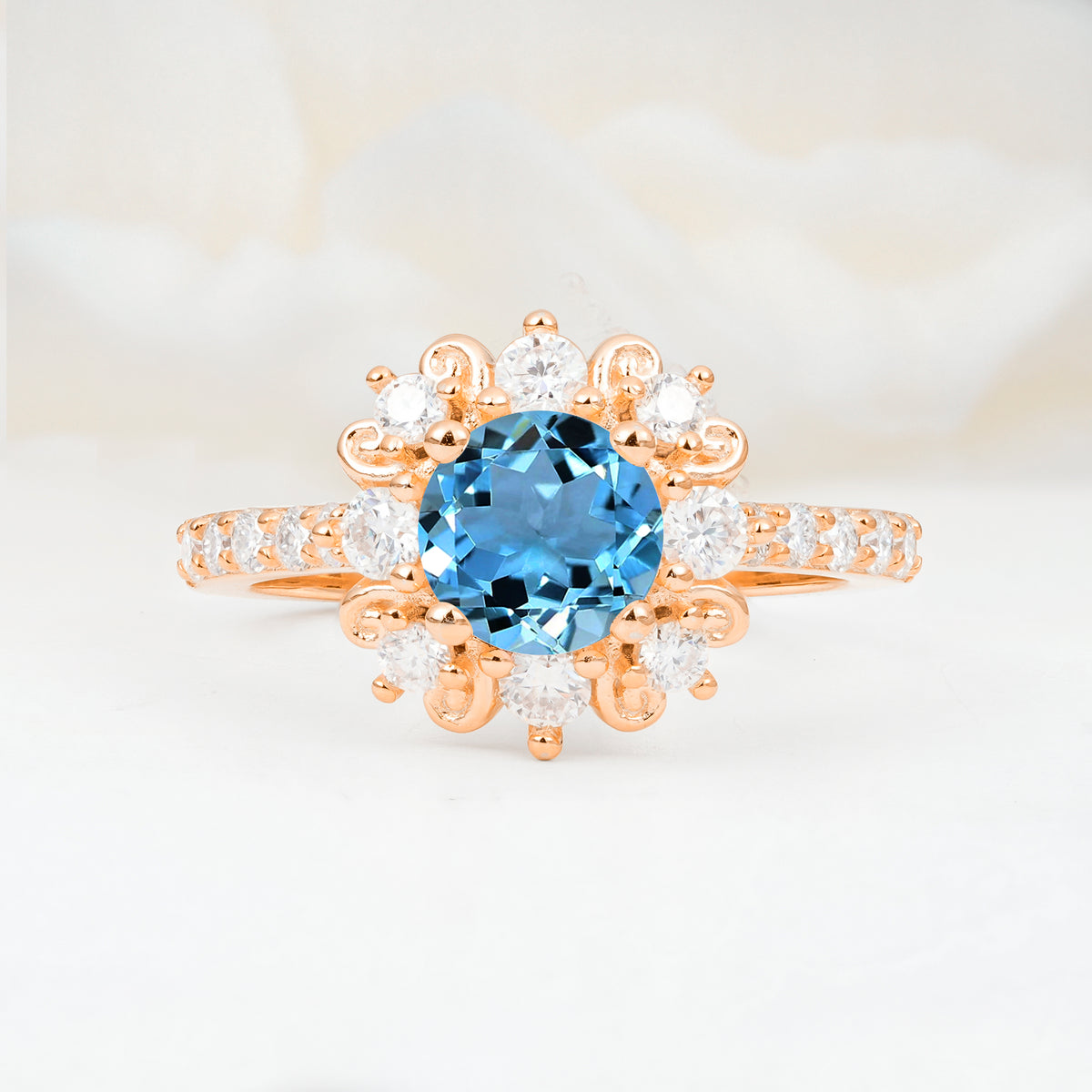 SR12539 Aquamarine Ring - Additional view