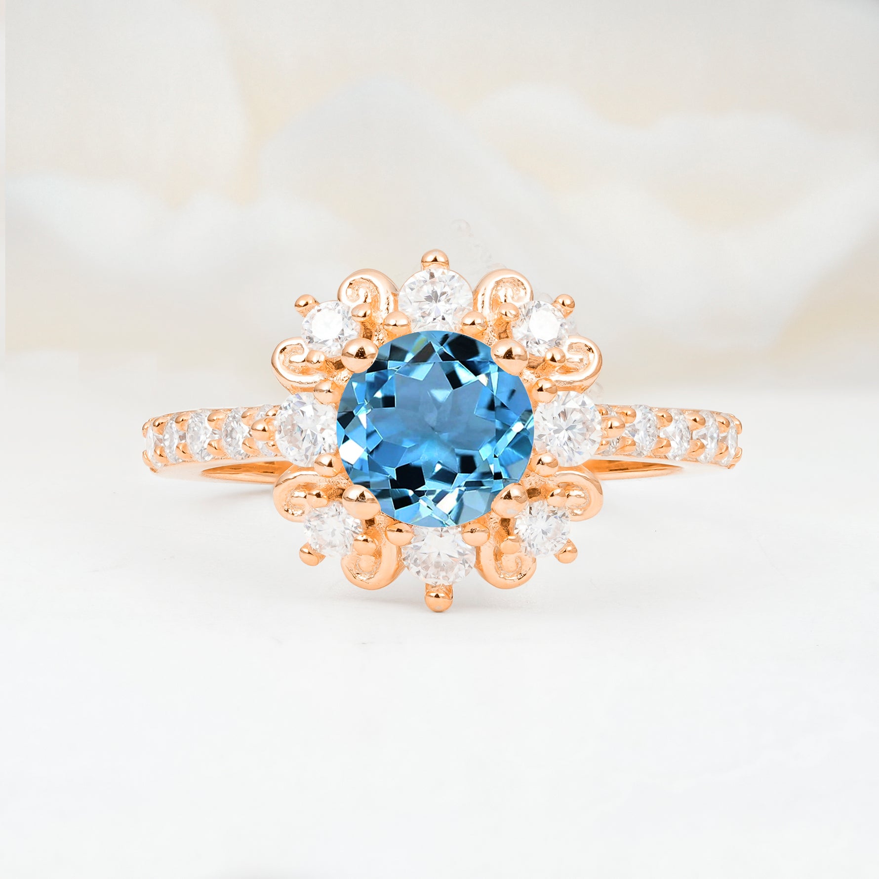 SR12539 Aquamarine Ring - Additional view