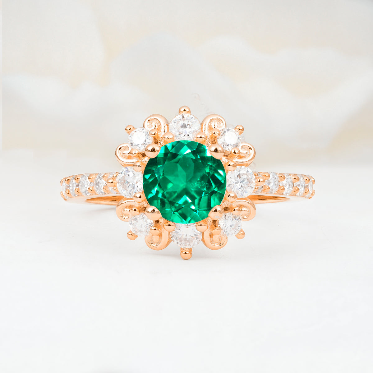 SR12539 Emerald Ring - Additional view