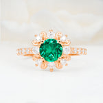 SR12539 Emerald Ring - Additional view