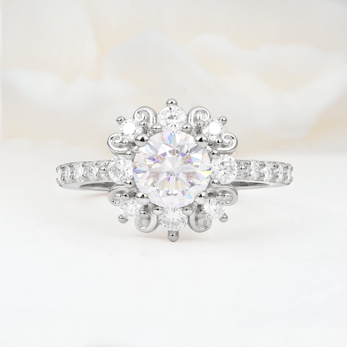 SR12539 Moissanite Ring - Additional view