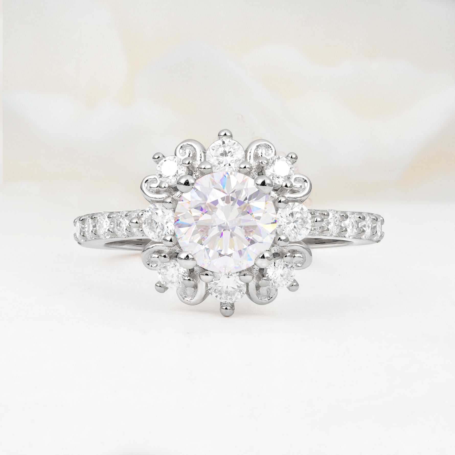 SR12539 Moissanite Ring - Additional view
