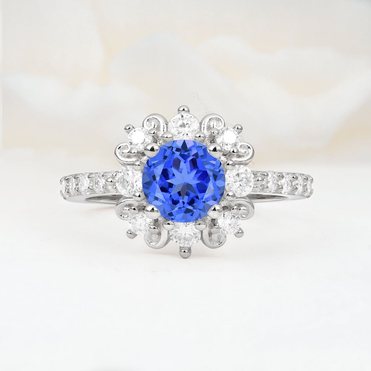 SR12539 Sapphire Ring - Additional view