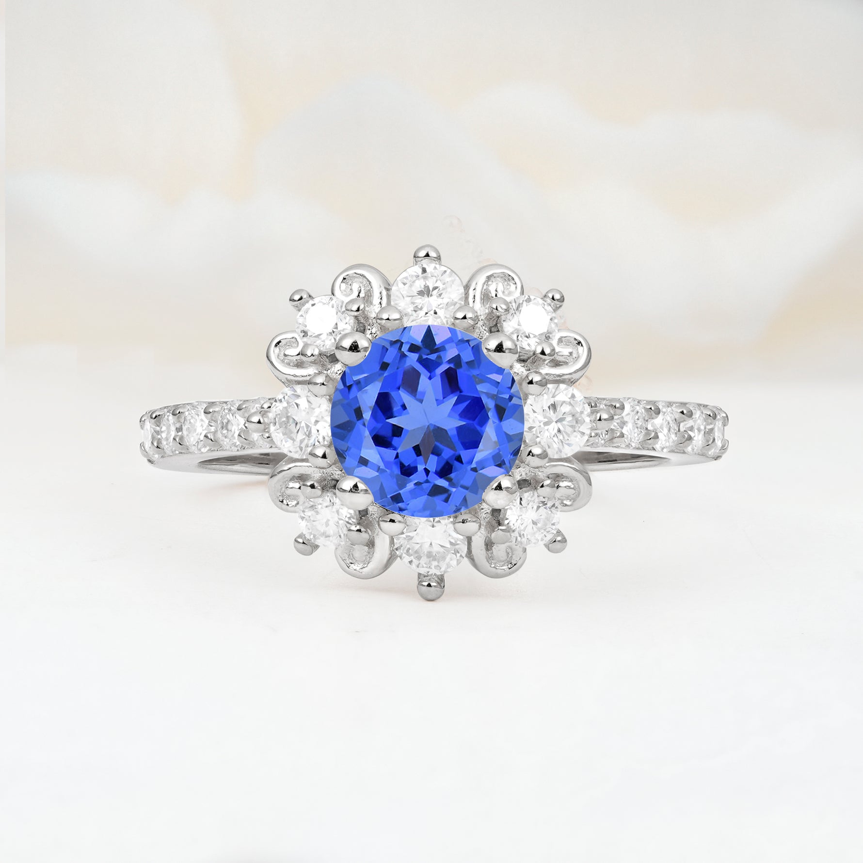 SR12539 Sapphire Ring - Additional view