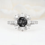 SR12539 Black Rutilated Quartz Ring - Additional view