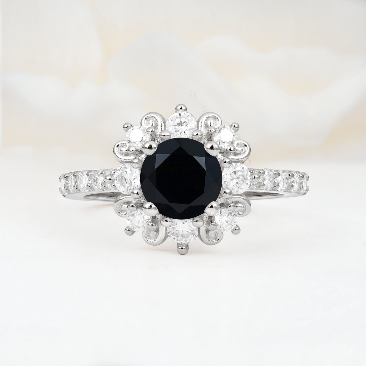 SR12539 Black Onyx Ring - Additional view