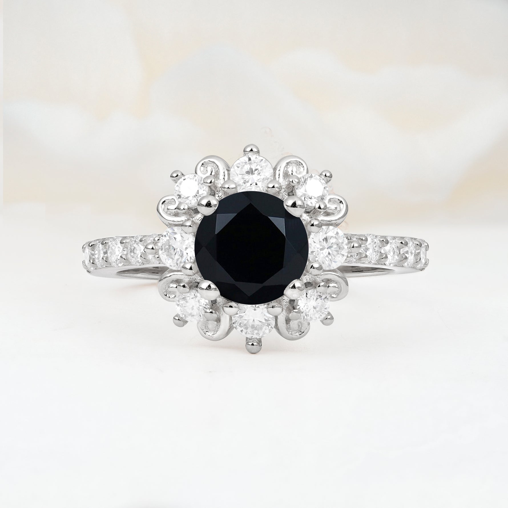 SR12539 Black Onyx Ring - Additional view