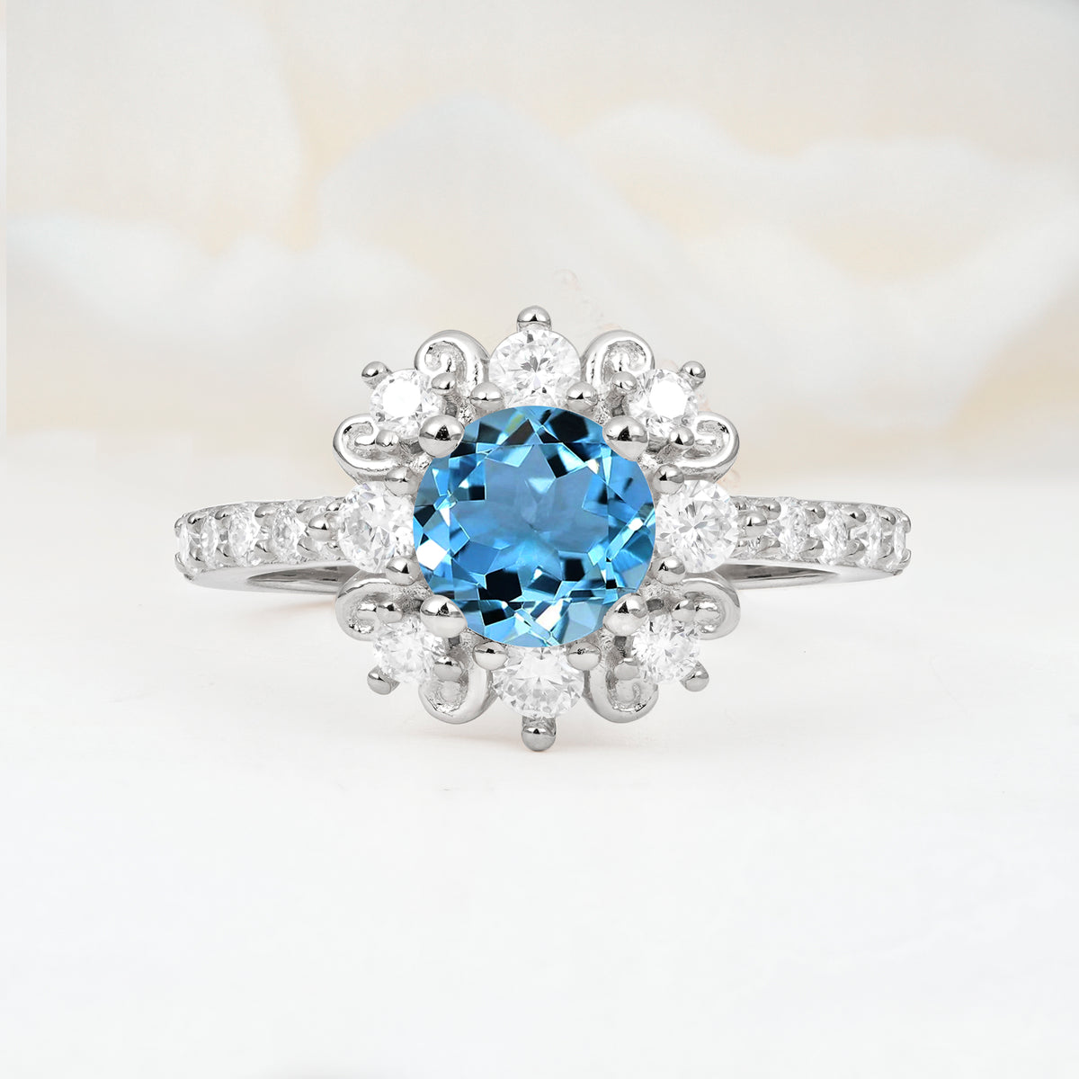 SR12539 Aquamarine Ring - Additional view