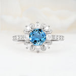 SR12539 Aquamarine Ring - Additional view