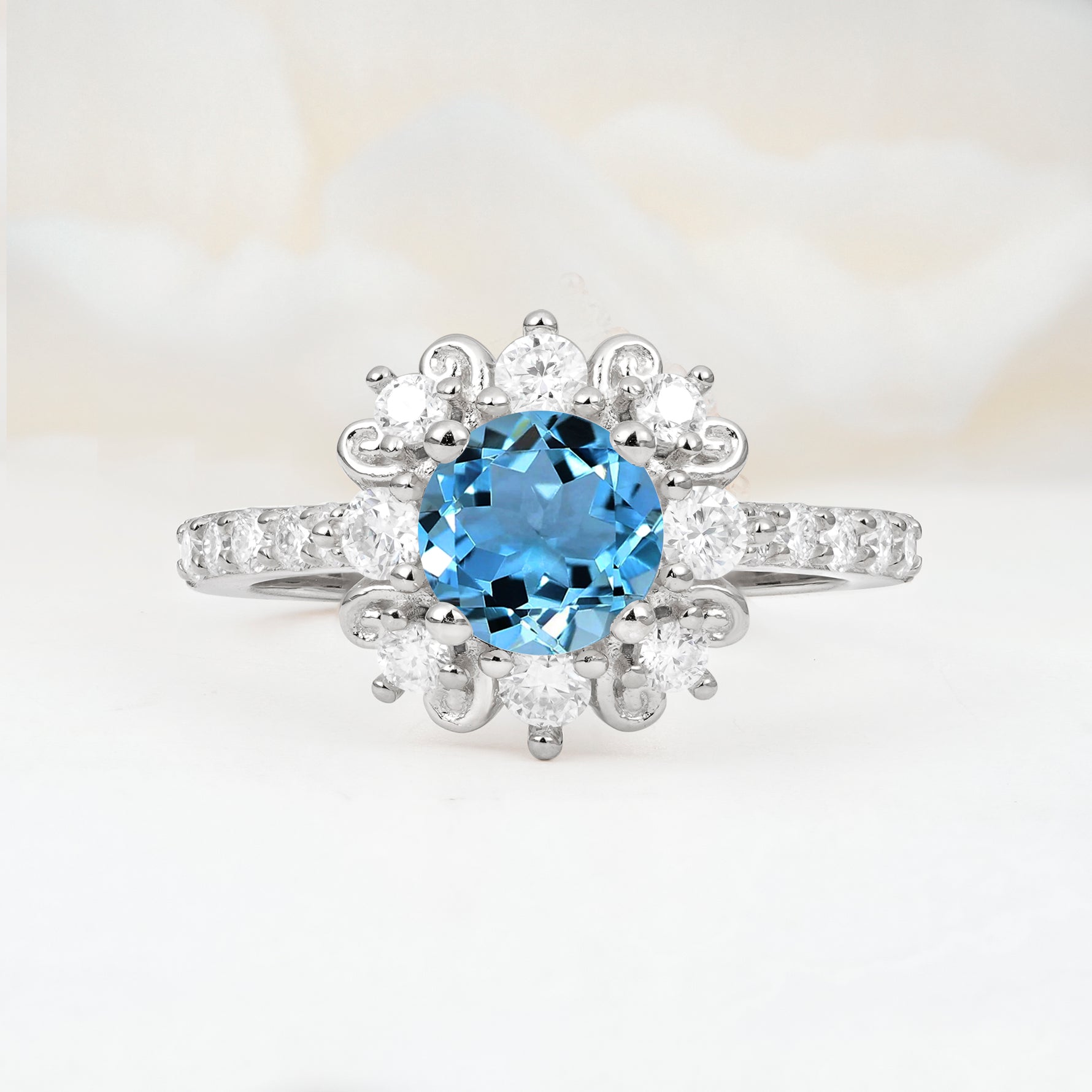 SR12539 Aquamarine Ring - Additional view