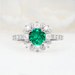 SR12539 Emerald Ring - Additional view