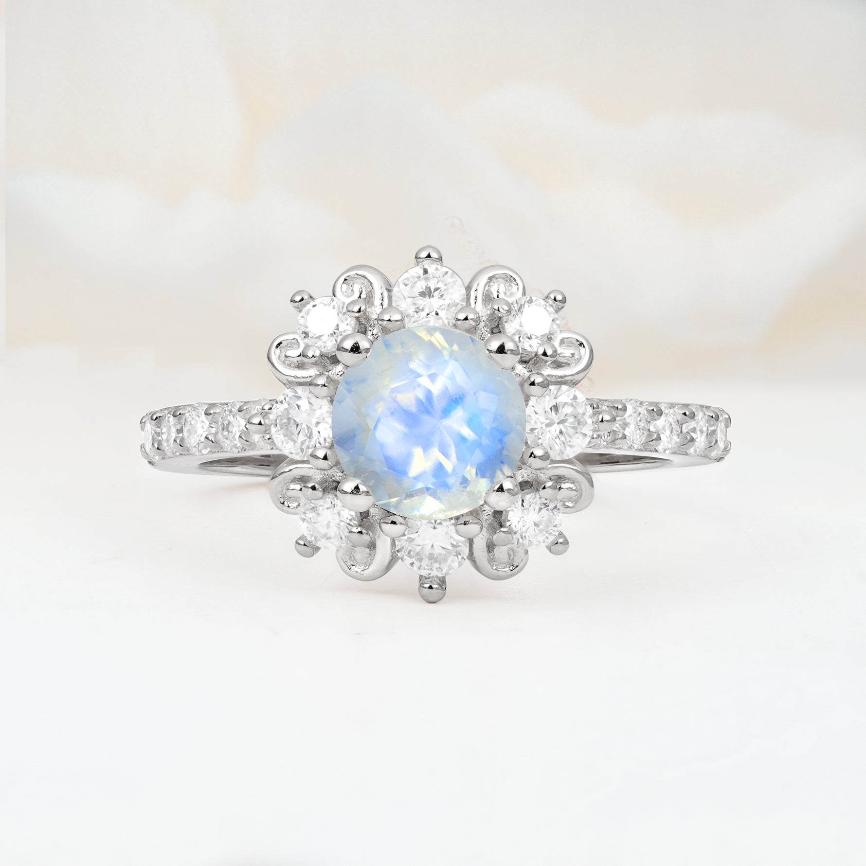 SR12539 Moonstone Ring - Additional view
