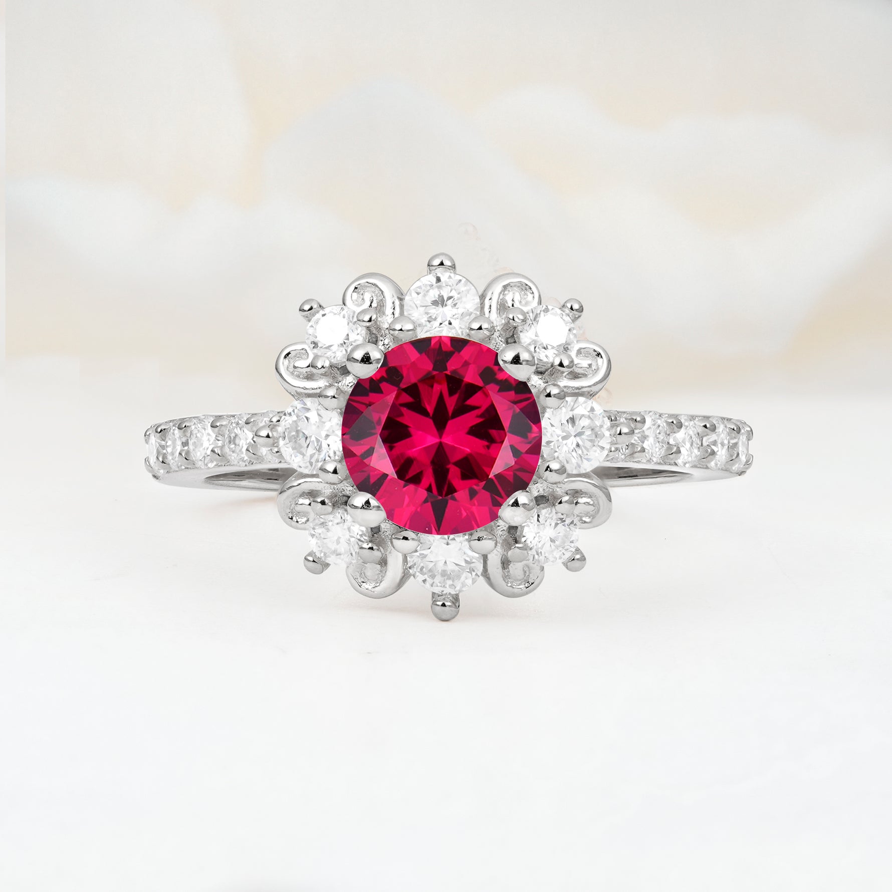 SR12539 Ruby Ring - Additional view