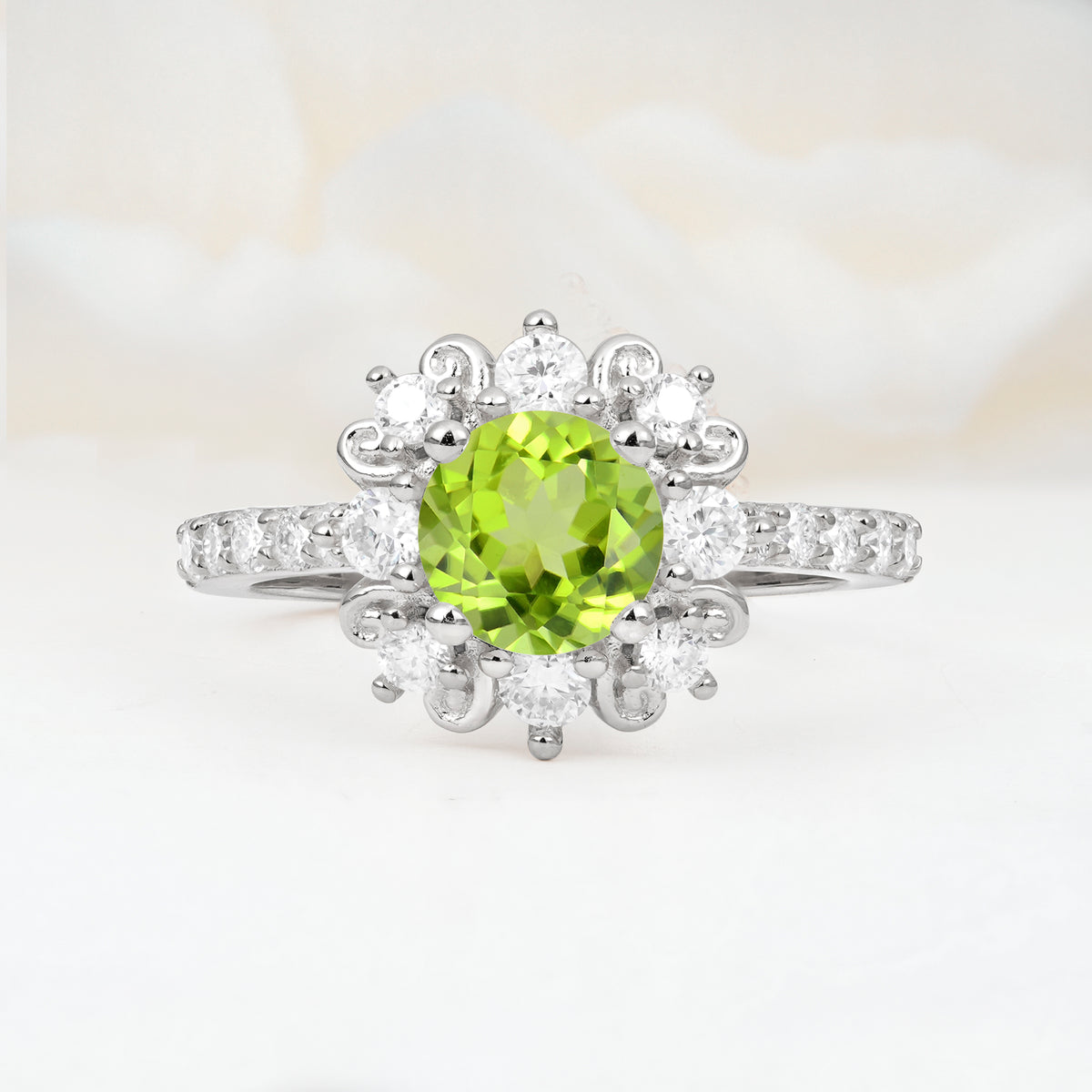 SR12539 Peridot Ring - Additional view