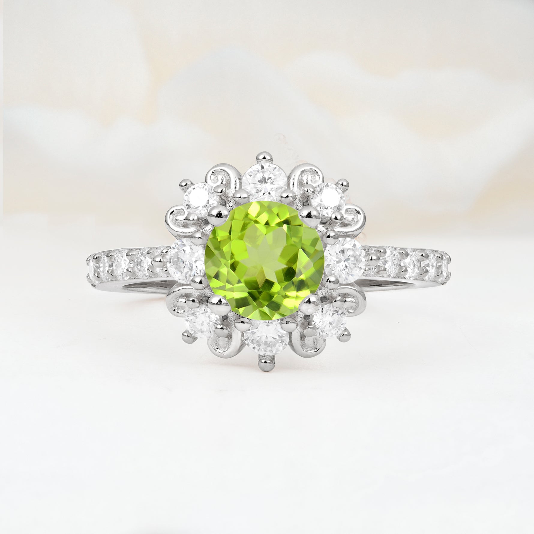 SR12539 Peridot Ring - Additional view