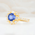 SR12539 Sapphire Ring - White-Gold