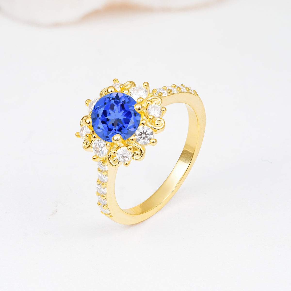 SR12539 Sapphire Ring - Additional view