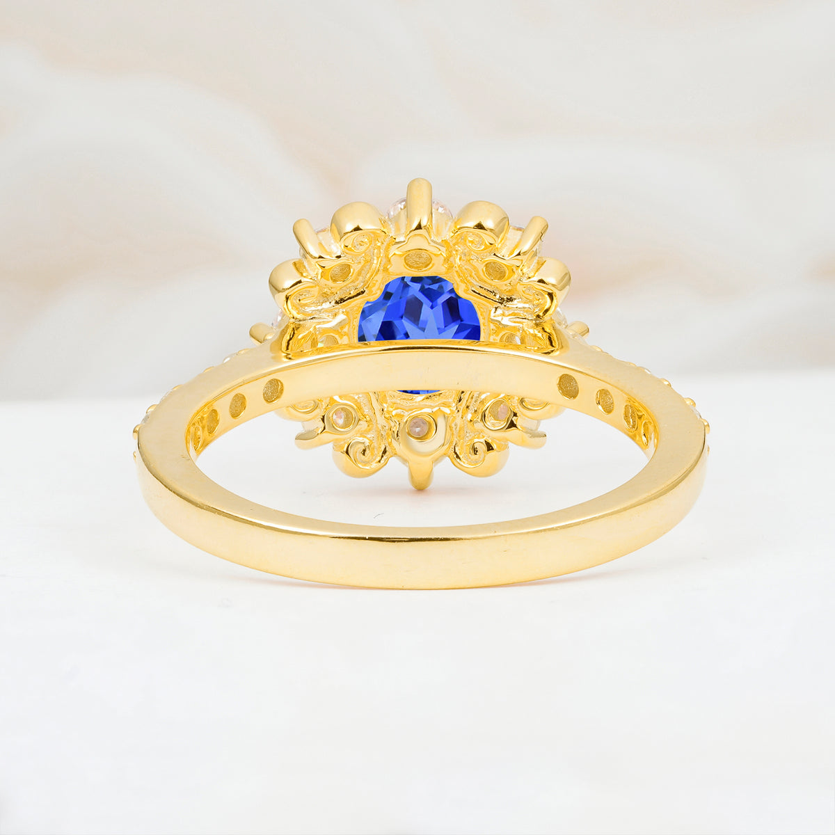 SR12539 Sapphire Ring - Additional view