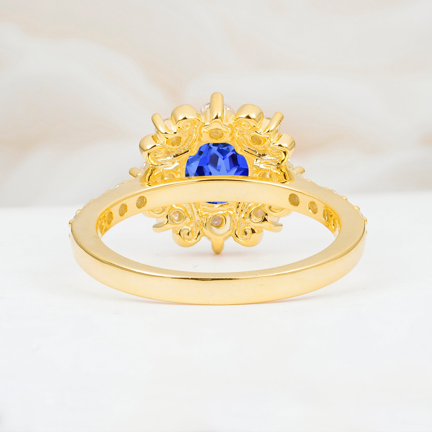 SR12539 Sapphire Ring - Additional view