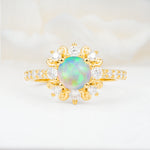 SR12539 Fire Opal Ring - Additional view
