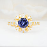 SR12539 Tanzanite Ring - Yellow-Gold