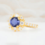 SR12539 Tanzanite Ring - White-Gold