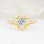 SR12539 Lab Diamond Ring - Yellow-Gold