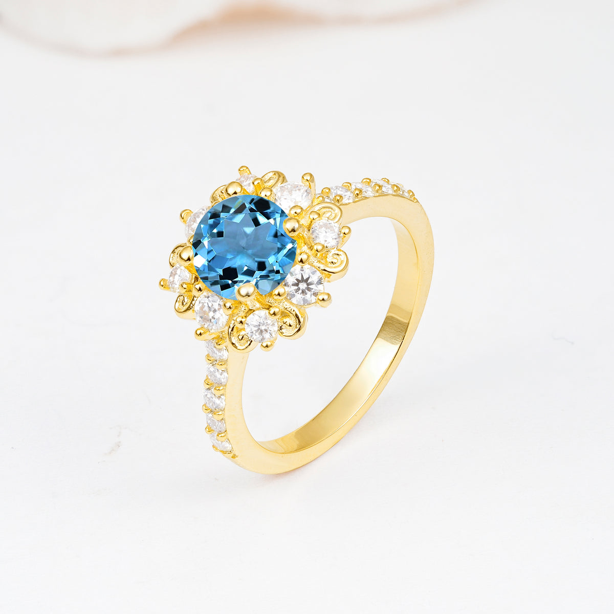SR12539 Aquamarine Ring - Additional view