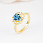 SR12539 Aquamarine Ring - Additional view