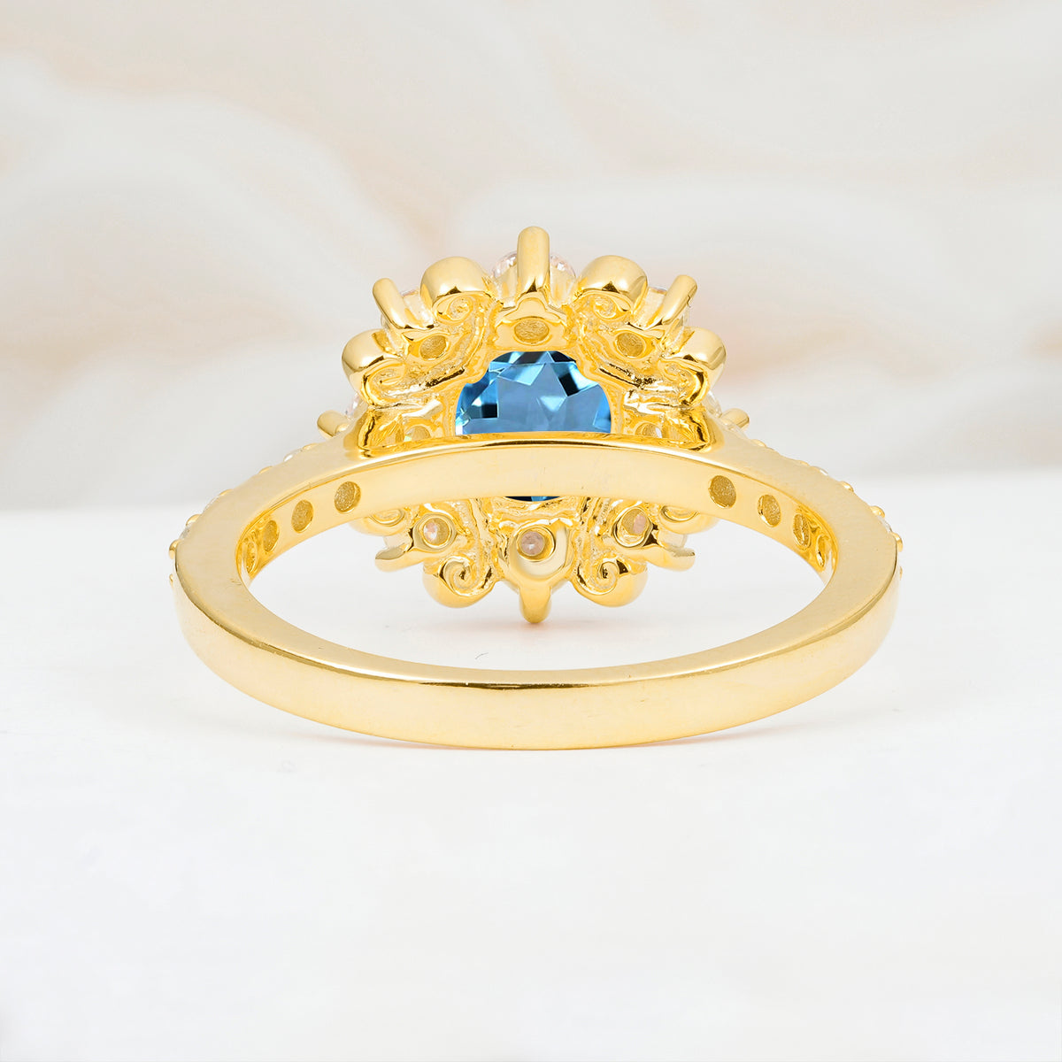 SR12539 Aquamarine Ring - Additional view