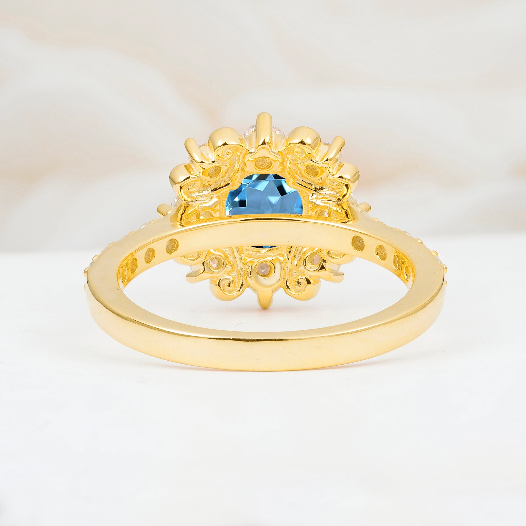 SR12539 Aquamarine Ring - Additional view