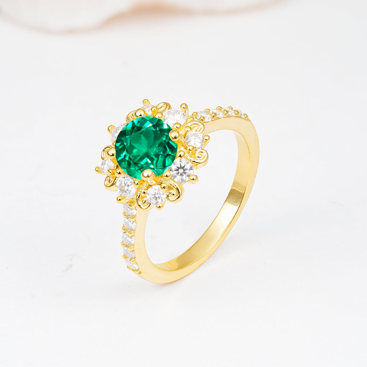 SR12539 Emerald Ring - Additional view