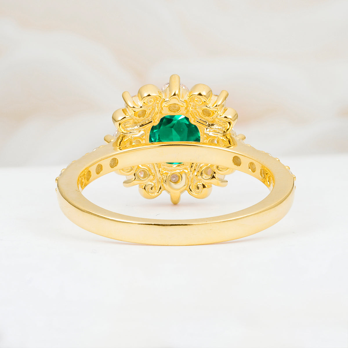 SR12539 Emerald Ring - Additional view