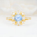 SR12539 Moonstone Ring - Yellow-Gold