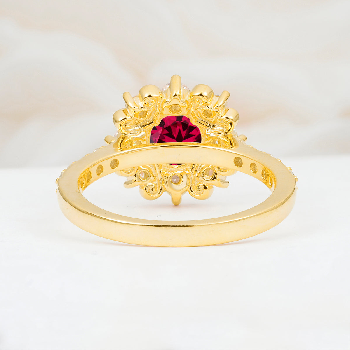SR12539 Ruby Ring - Additional view