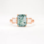 SR12583 Moss Agate Ring - Additional view