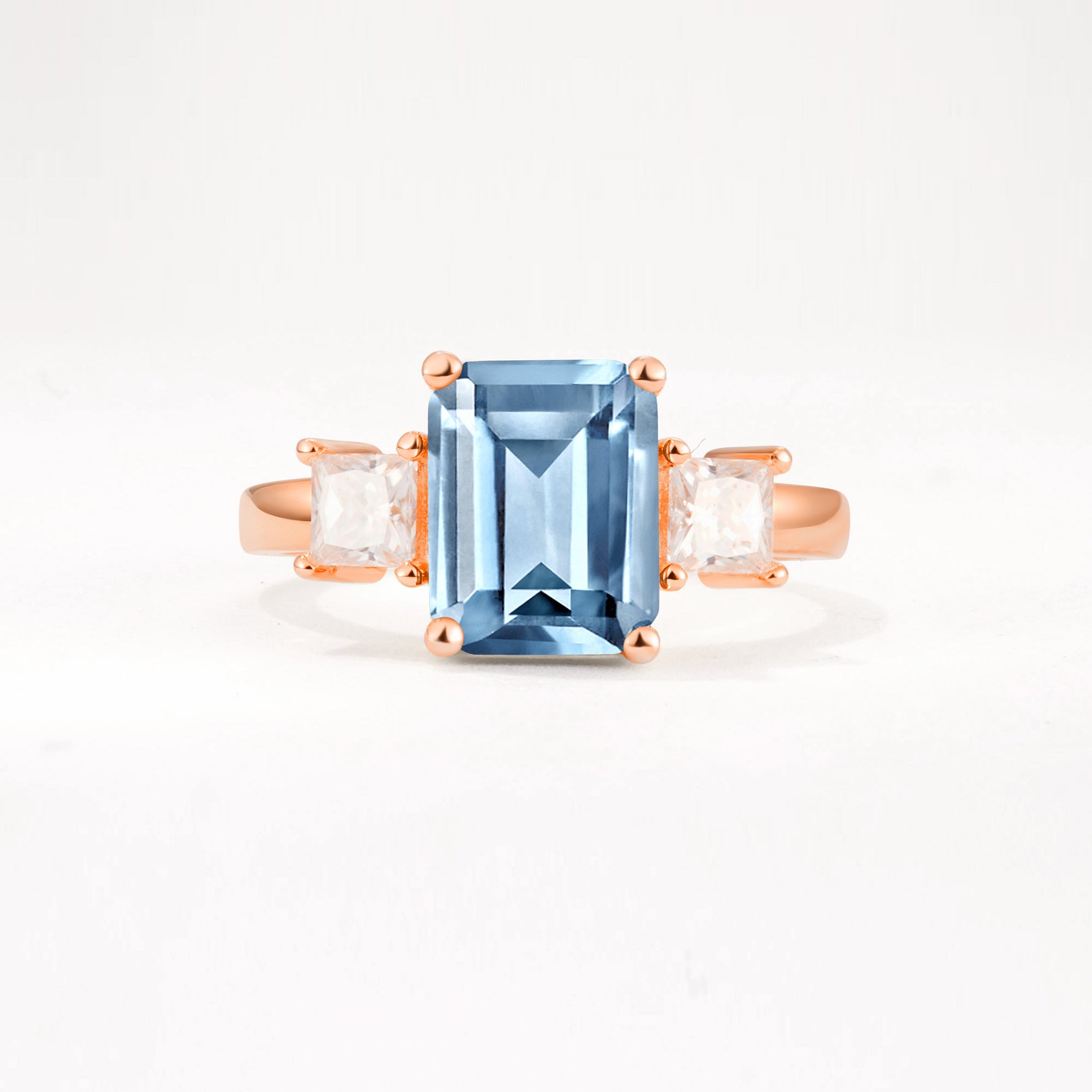 SR12583 Aquamarine Ring - Additional view