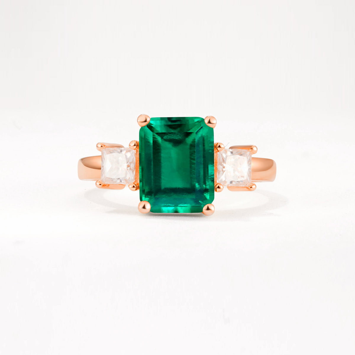 SR12583 Emerald Ring - Additional view