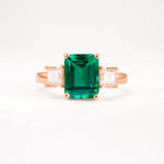 SR12583 Emerald Ring - Additional view