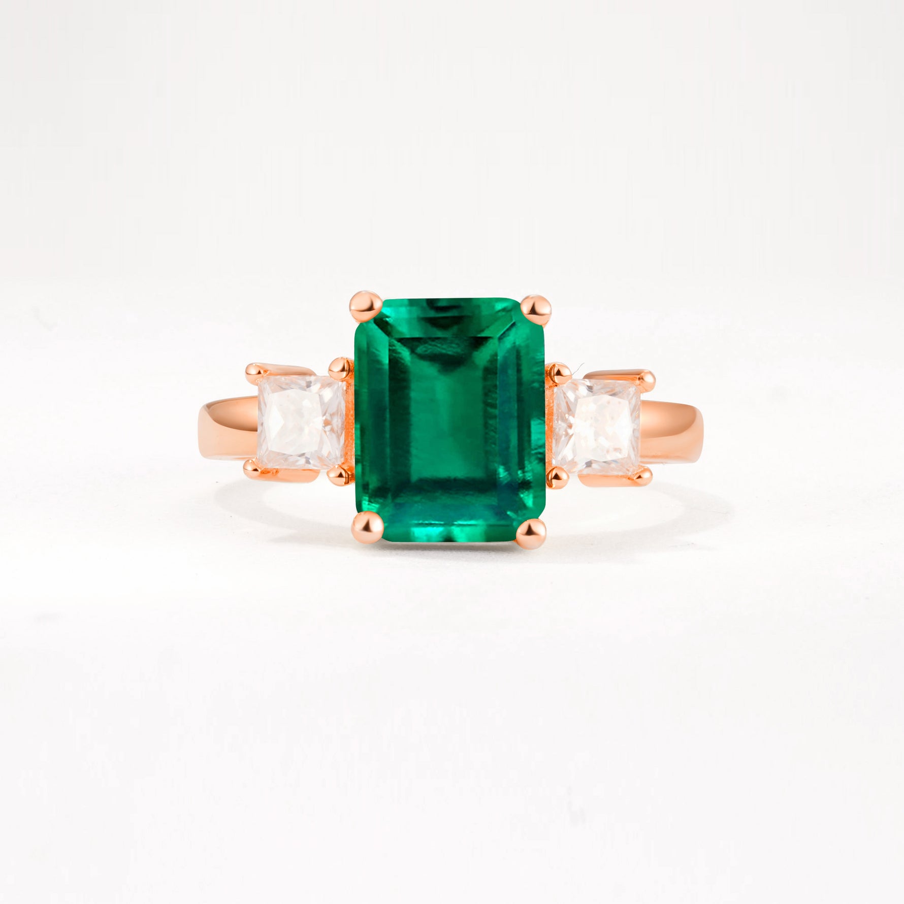 SR12583 Emerald Ring - Additional view